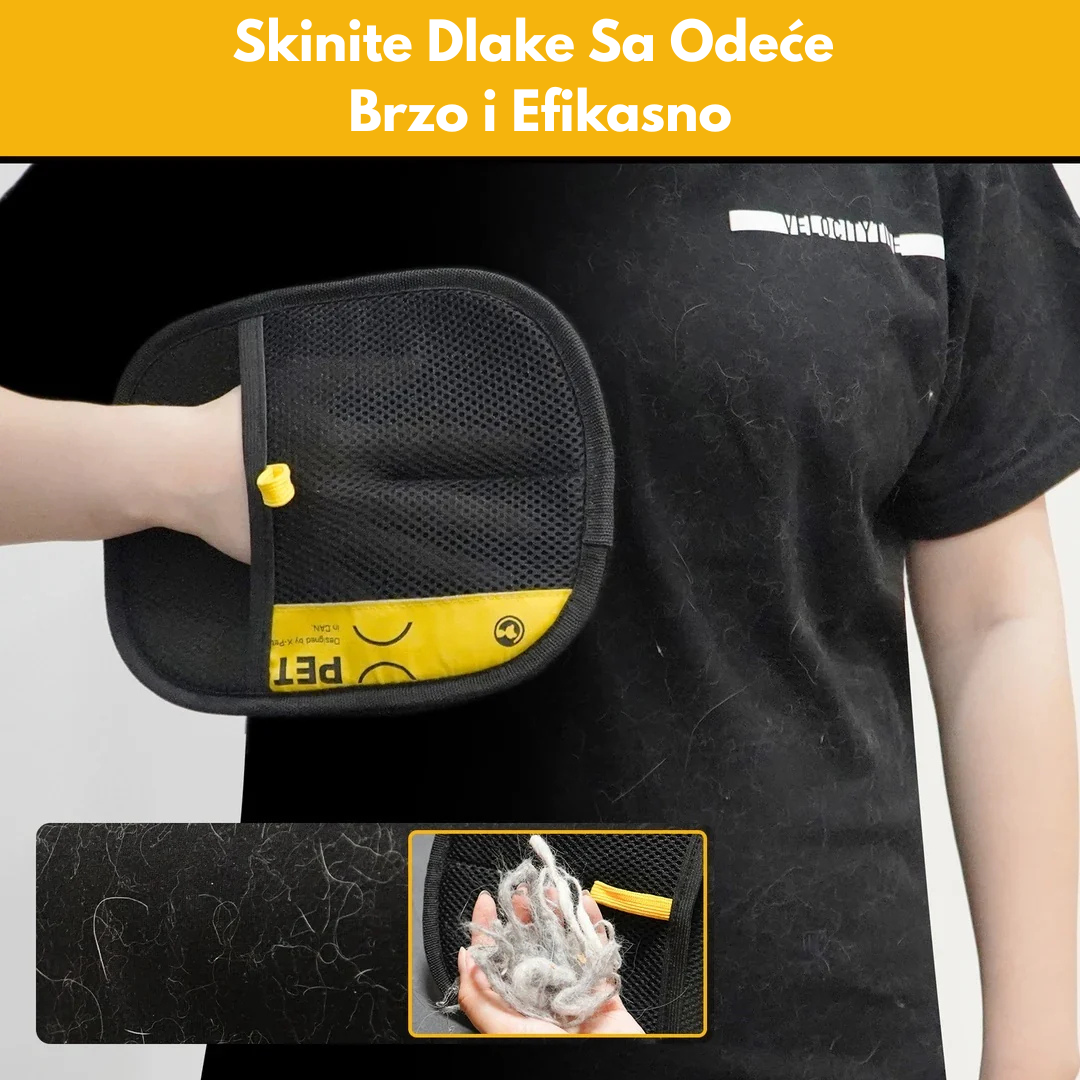 Rukavica za Uklanjanje Dlaka Kućnih Ljubimaca