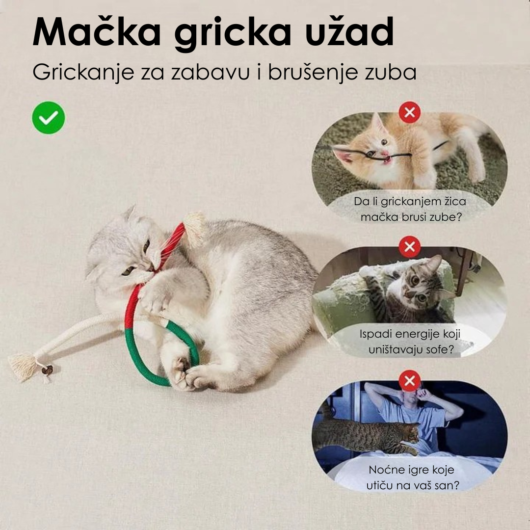 Konopci za Žvakanje za Mačke (Set od 3 Komada)