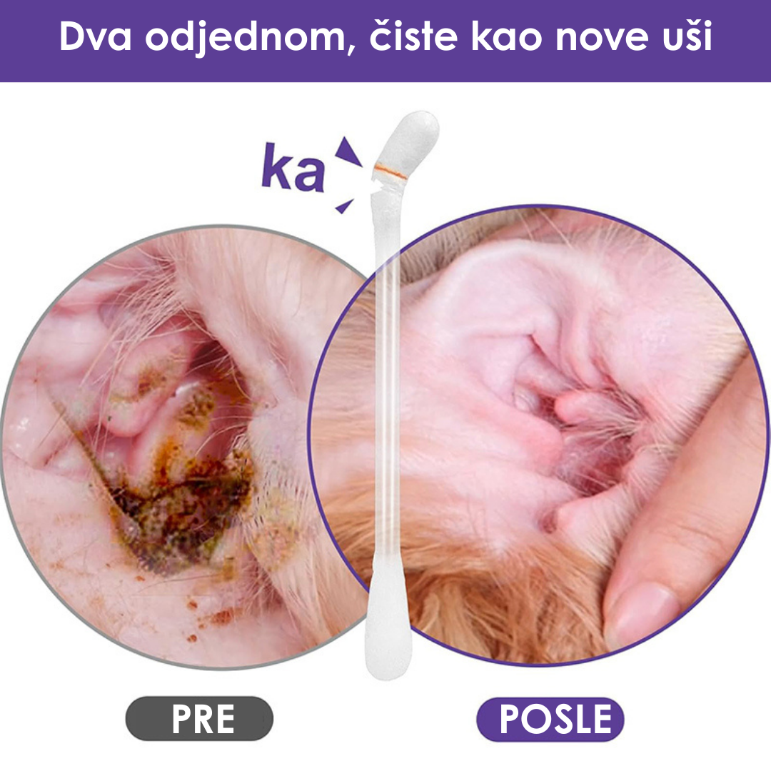 Štapići sa Tečnošću za Čišćenje Ušiju (Set od 50 Komada)