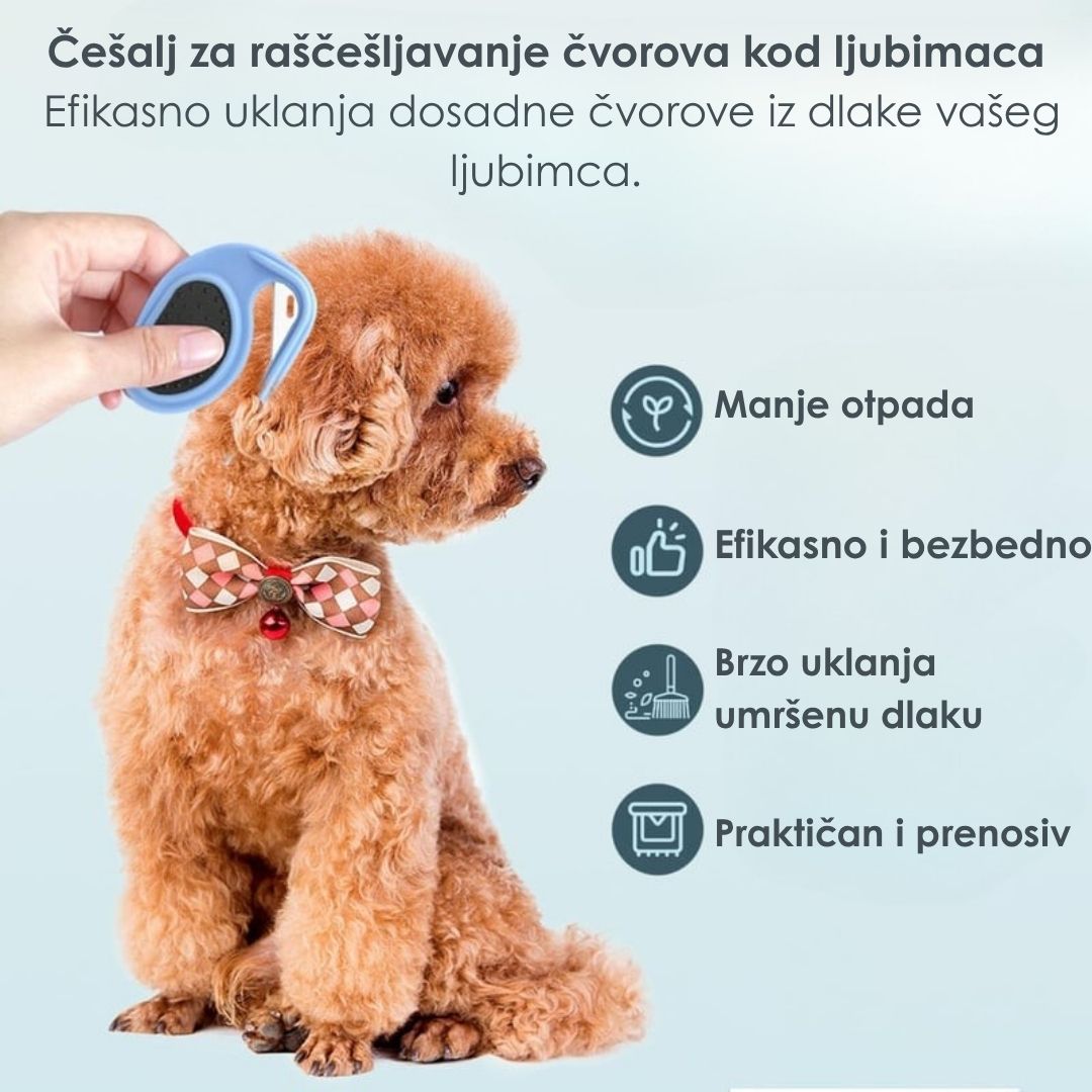 Češalj za Raščešljavanje Krzna Kućnih Ljubimaca