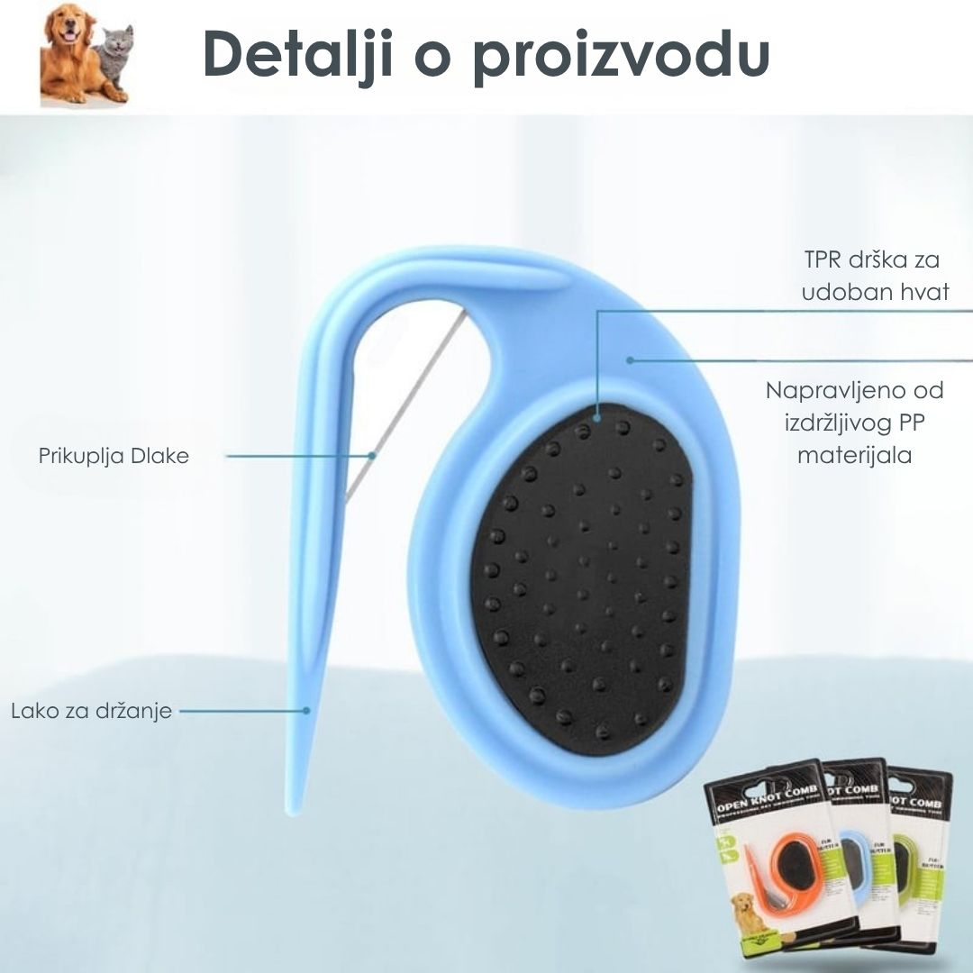 Češalj za Raščešljavanje Krzna Kućnih Ljubimaca