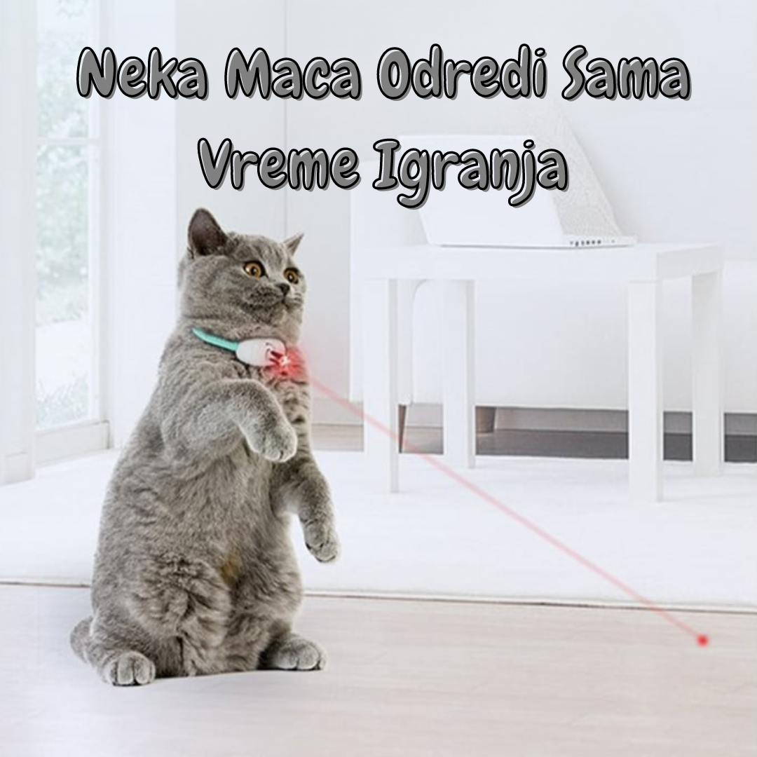 Pametna Laser Ogrlica za Mačke