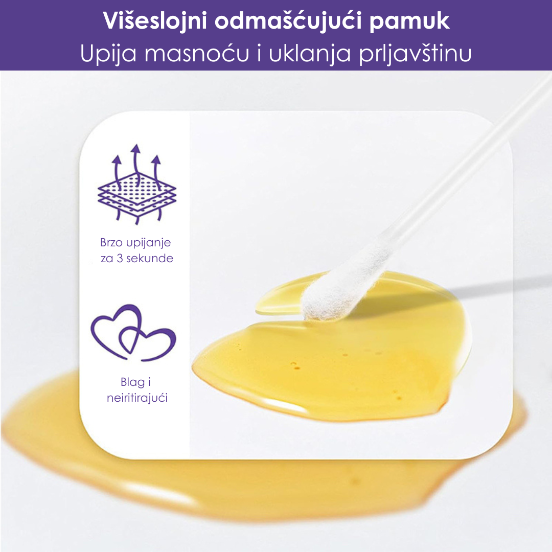 Štapići sa Tečnošću za Čišćenje Ušiju (Set od 50 Komada)